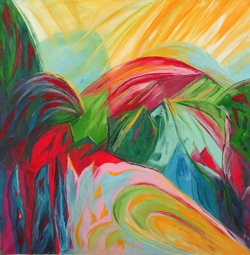 Retour du Soleil by Olga Schrufer-Kozlova, Painting for Sale on Select