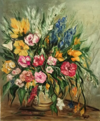 Fleurs von Olga Schrufer-Kozlova, Malerei kaufen auf Select