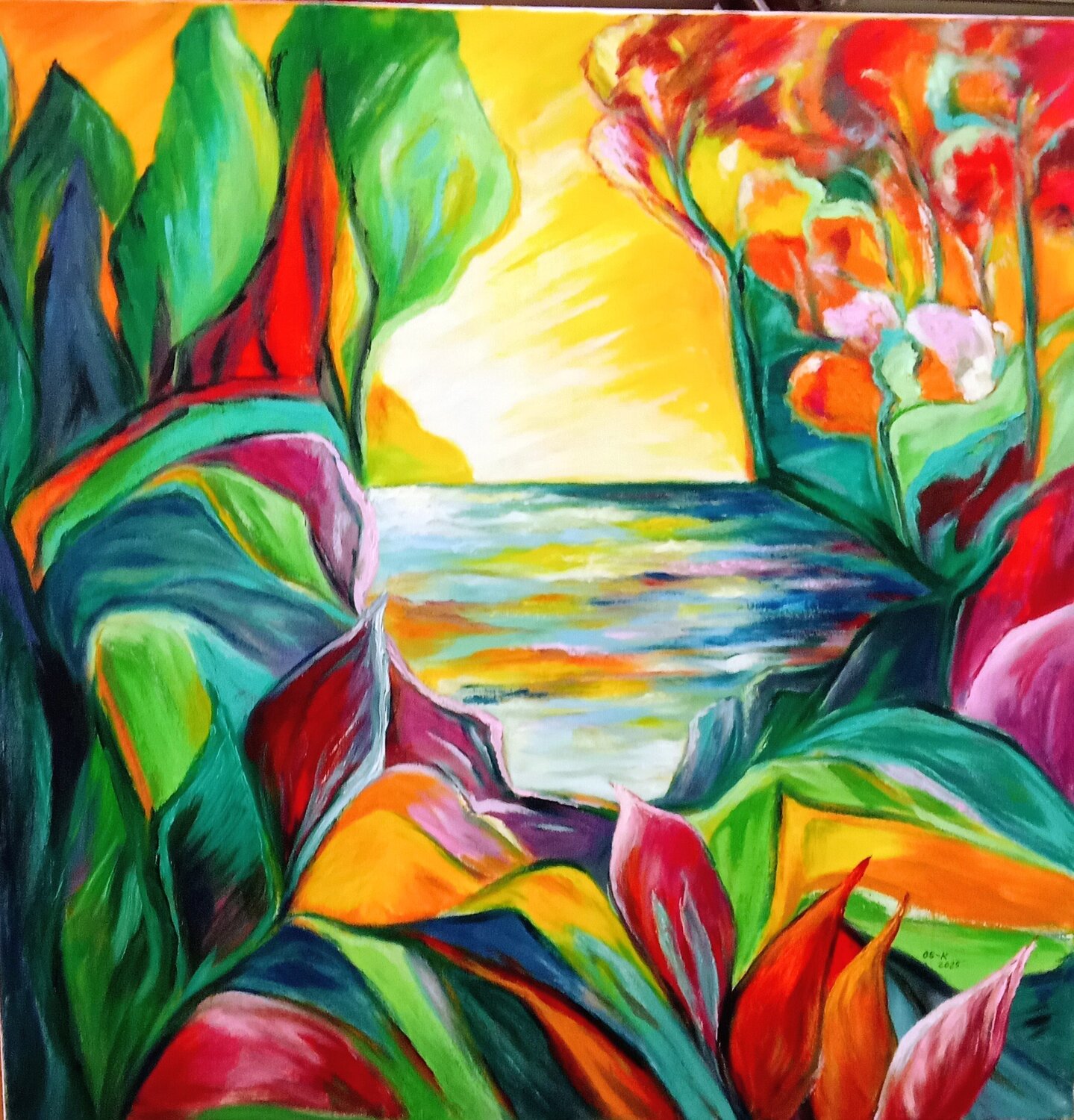 Reflets du Soleil Olga Schrufer-Kozlova Original painting for sale