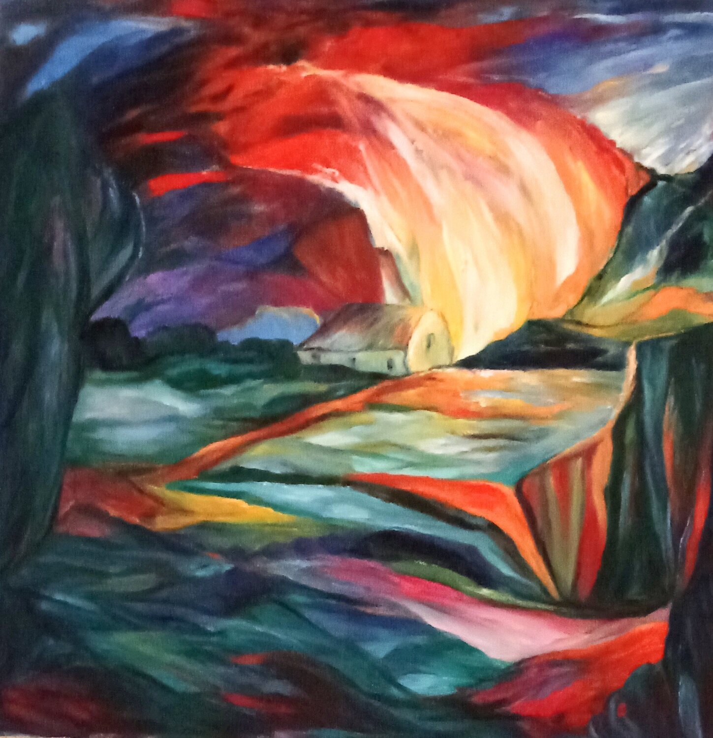 La Bergerie Olga Schrufer-Kozlova Original painting for sale