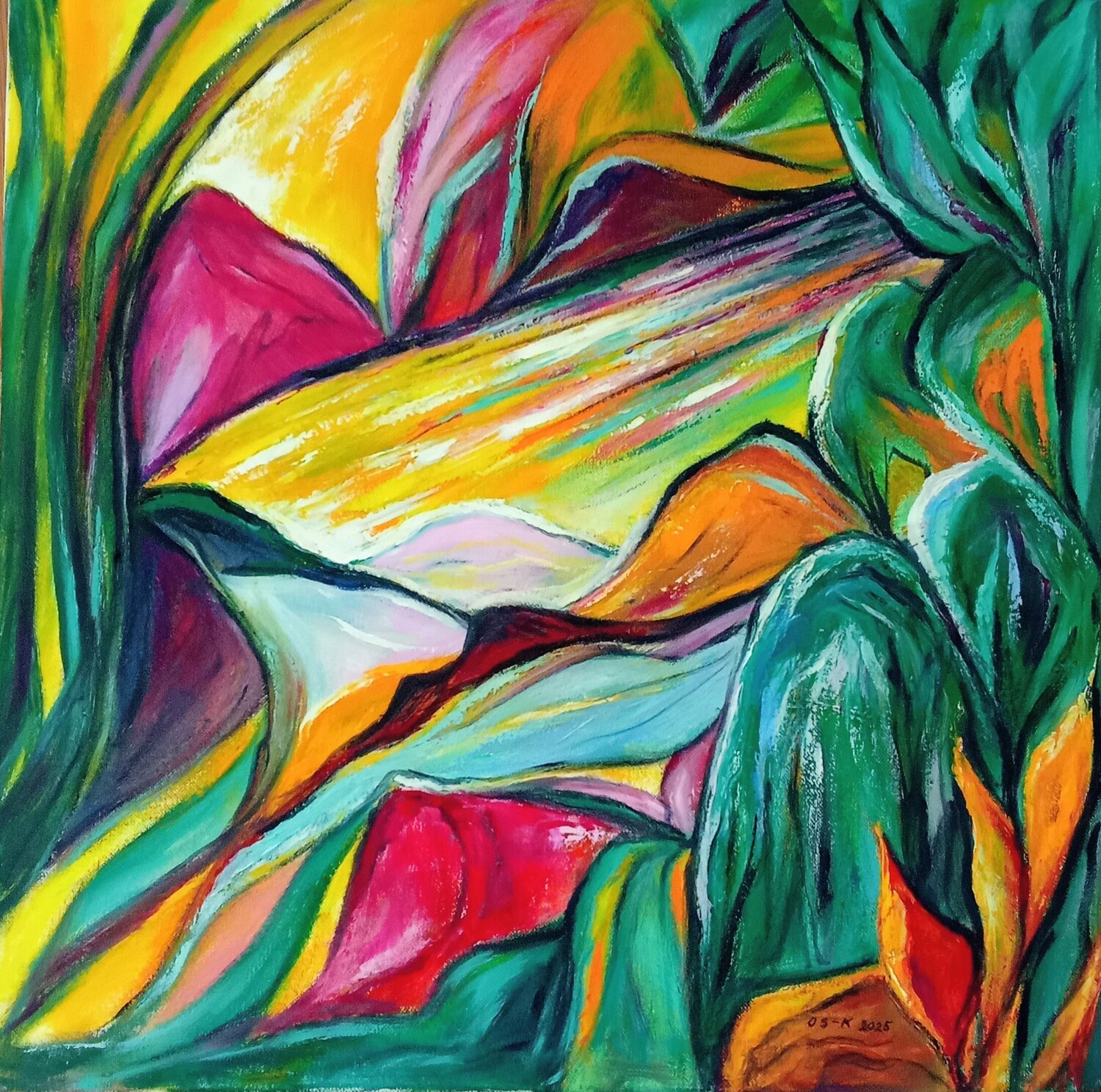 Sonne kommt immer durch... Olga Schrufer-Kozlova Original painting for sale