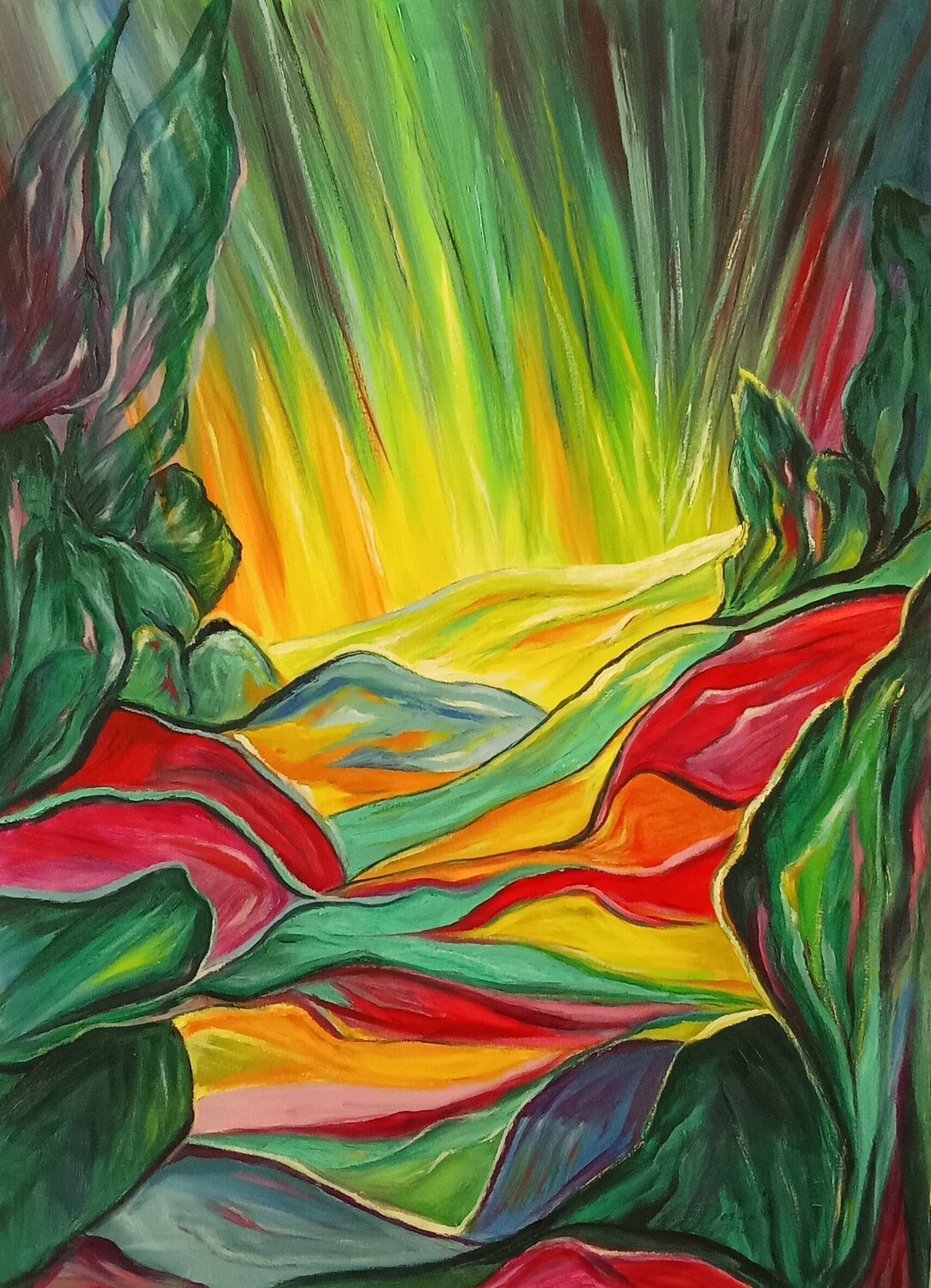Changement de temp 3 Olga Schrufer-Kozlova Original painting for sale