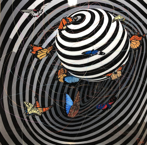 L'EFFET PAPILLONS by François Poulat, Painting for Sale on Select
