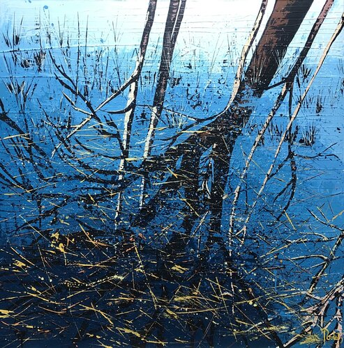 VUE SUR LE LAC II by François Poulat, Painting for Sale on Select