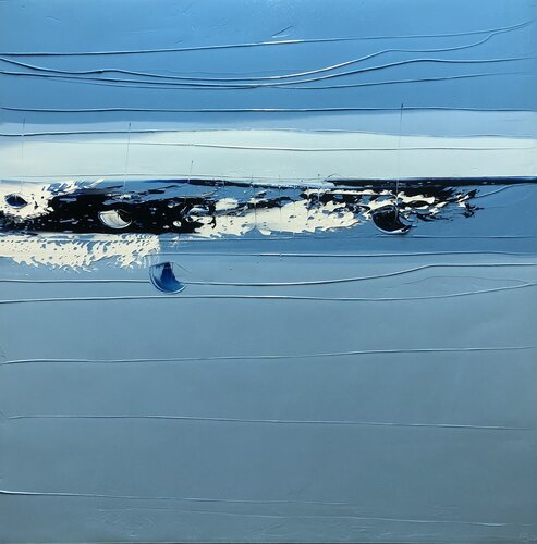 MARINE " BLUE" by François Poulat, Painting for Sale on Select