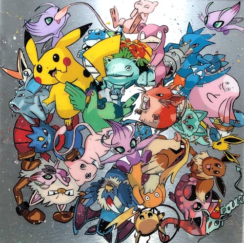 PIKACHU by François Poulat, Painting for Sale on Select