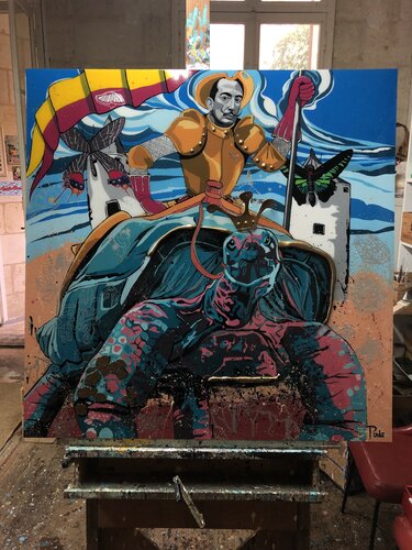 HOMMAGE A DALI "DOM DALI" by François Poulat, Painting for Sale on Select