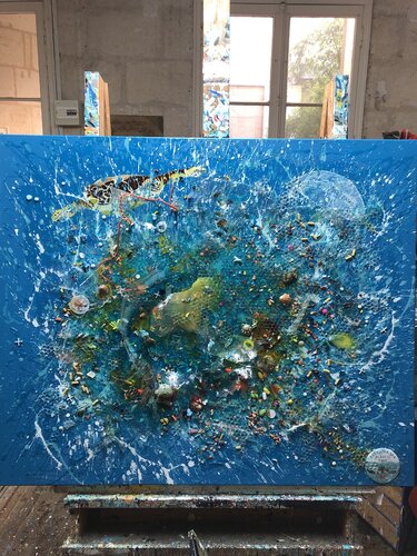 7 ème CONTINENT by François Poulat, Painting for Sale on Select