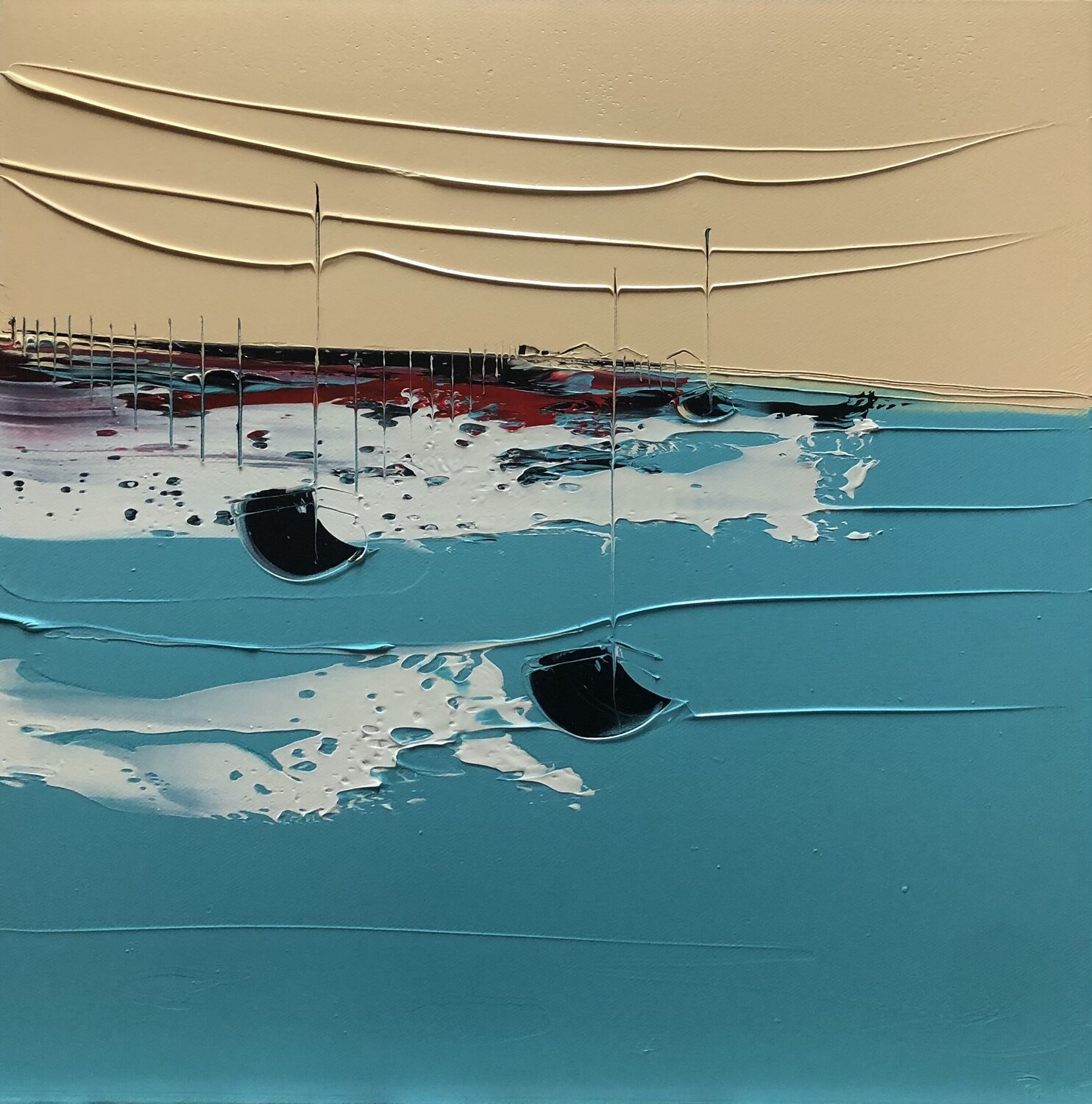 VENT DE SABLE François Poulat Original painting for sale