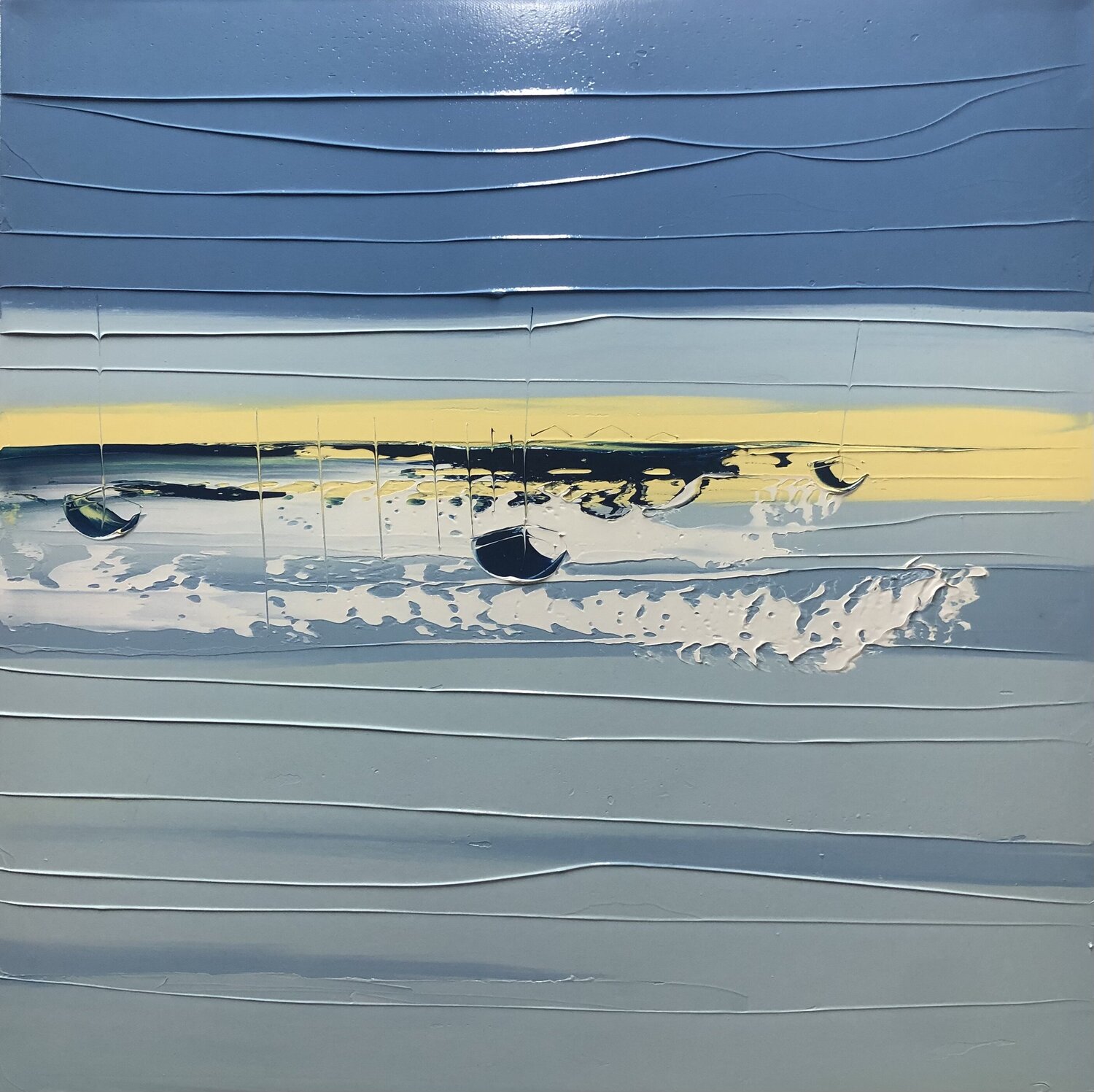 APRES LA PLUIE François Poulat Original painting for sale