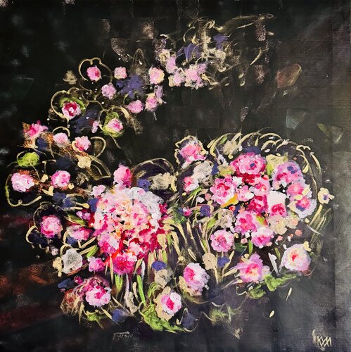 Valse des fleurs by Karen Amsallem, Painting for Sale on Select