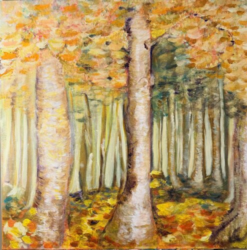 Automne 2 by Karen Amsallem, Painting for Sale on Select