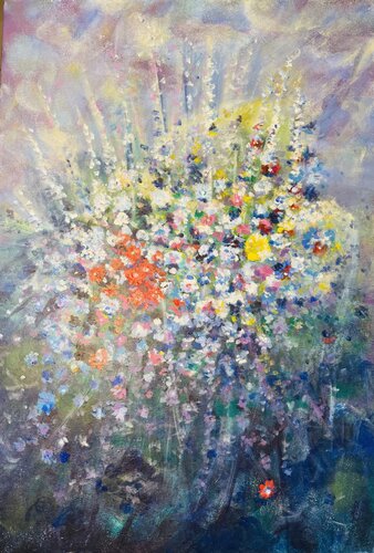 Balade champêtre by Karen Amsallem, Painting for Sale on Select