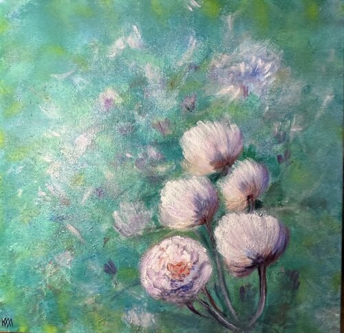 Flowers by Karen Amsallem, Painting for Sale on Select