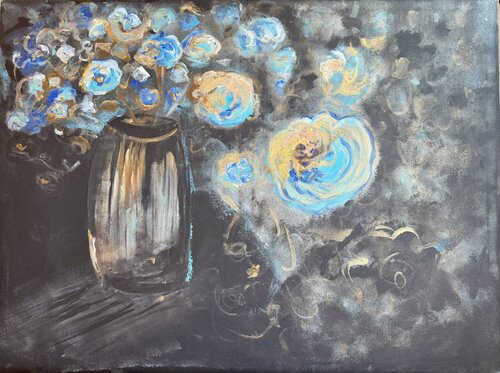 L’éclat du dernier matin by Karen Amsallem, Painting for Sale on Select