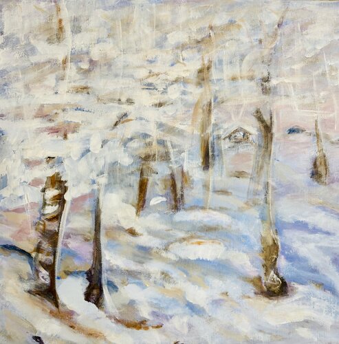 Fragment d’hiver by Karen Amsallem, Painting for Sale on Select