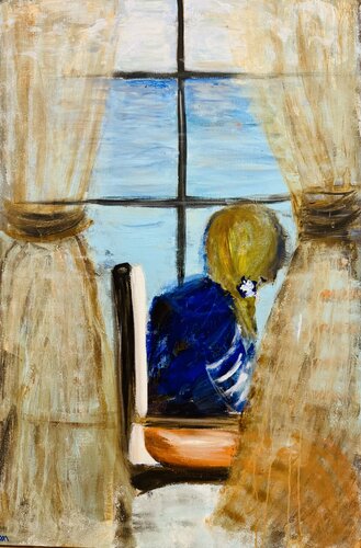 Juste là by Karen Amsallem, Painting for Sale on Select