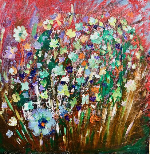 Poussée du vivant by Karen Amsallem, Painting for Sale on Select
