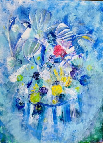 Chorégraphie d’azur by Karen Amsallem, Painting for Sale on Select