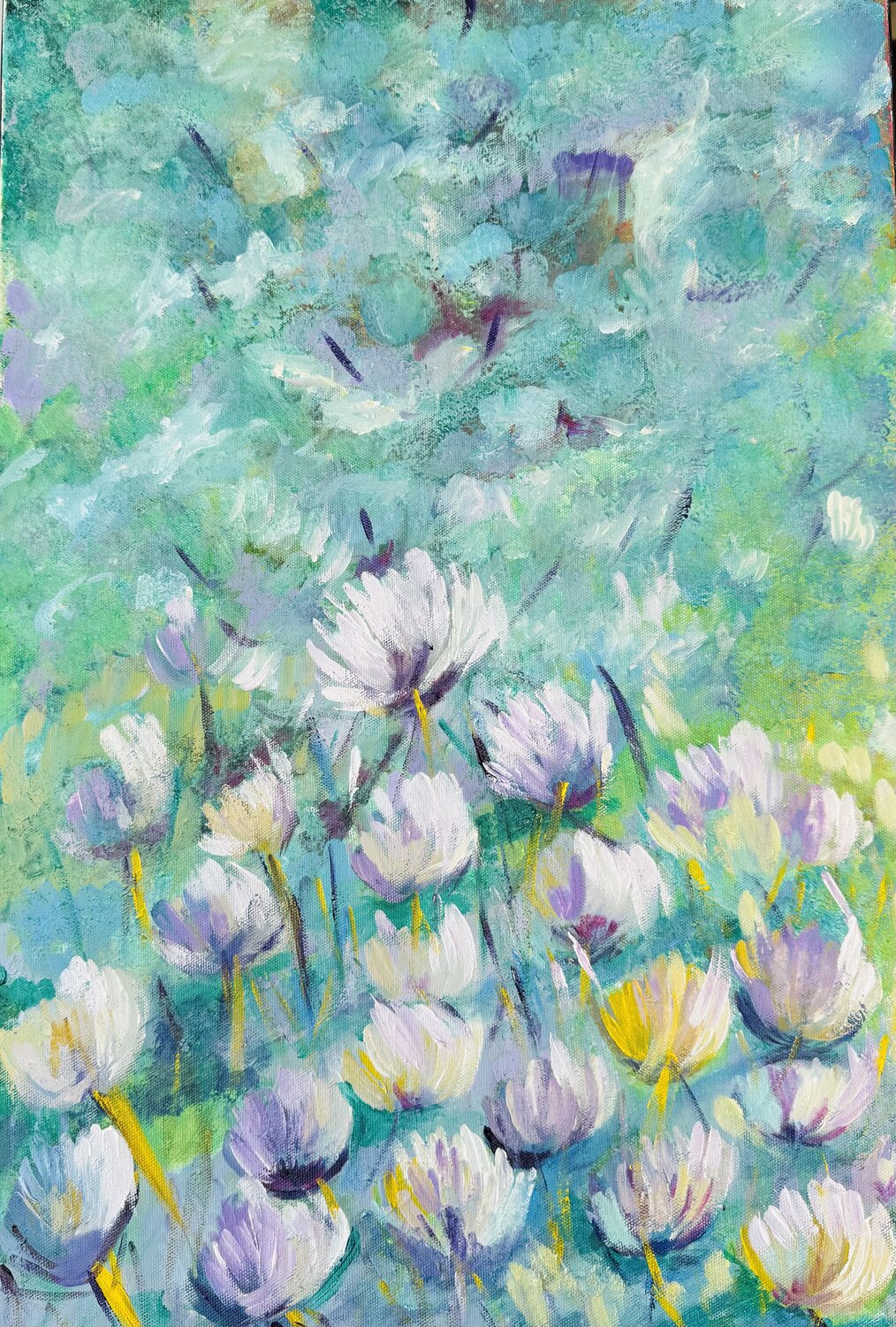 Flowers Karen Amsallem Original painting for sale