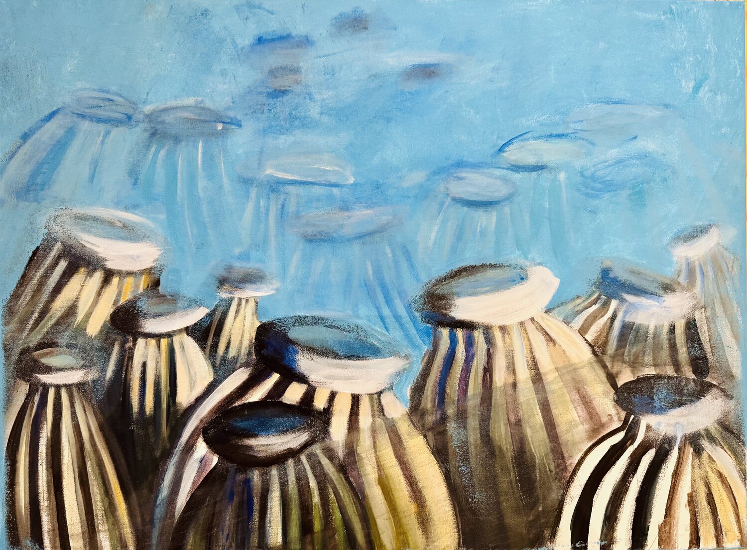 Océan intérieur Karen Amsallem Original painting for sale