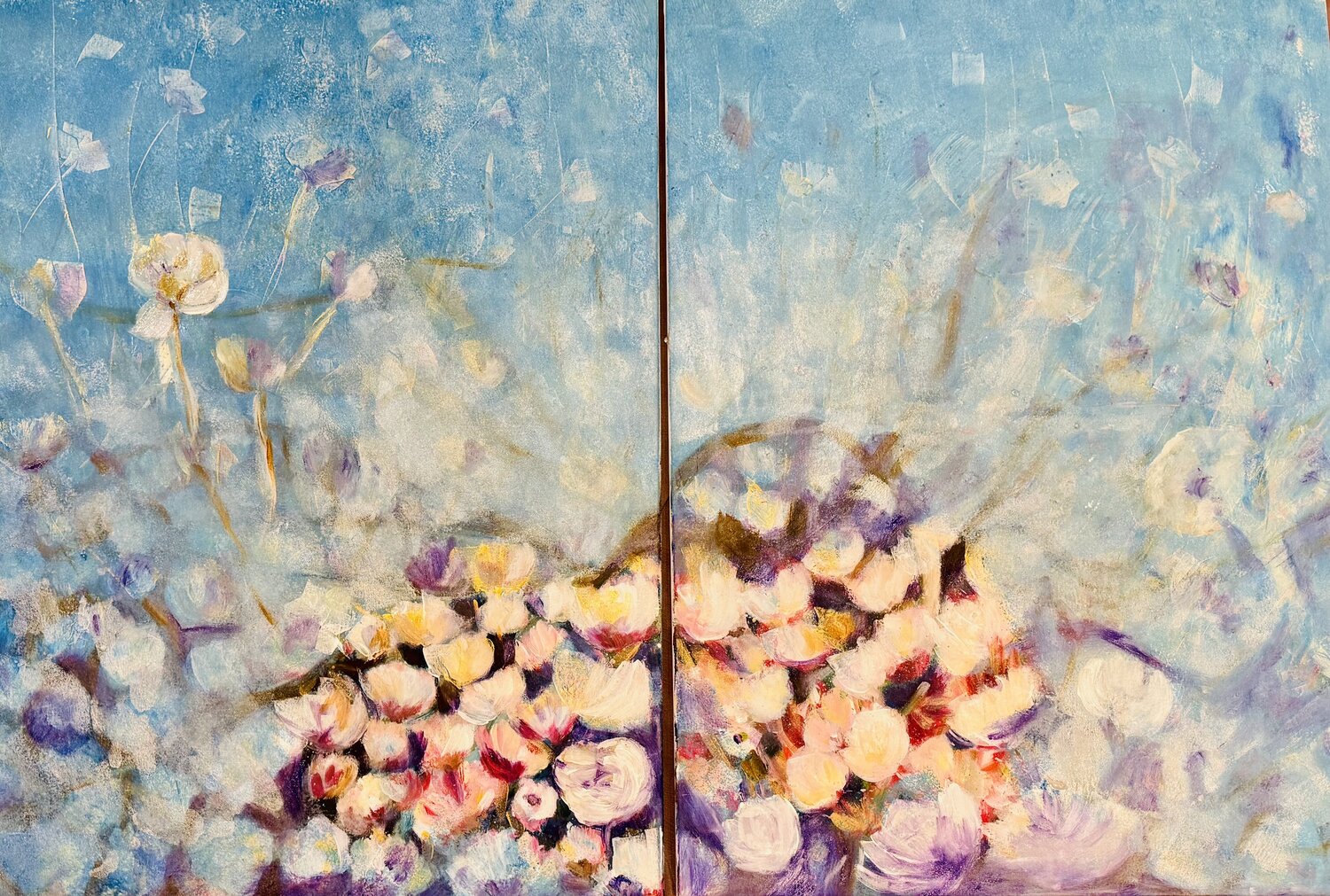 Vie sous terre Karen Amsallem Original painting for sale
