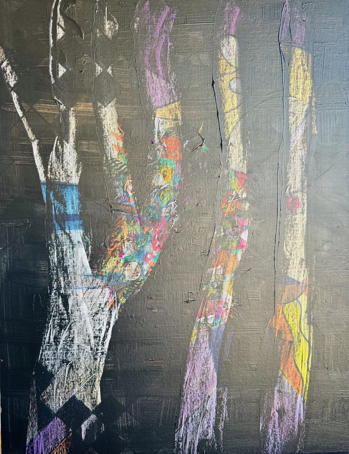 Les stoïques III Karen Amsallem Original painting for sale