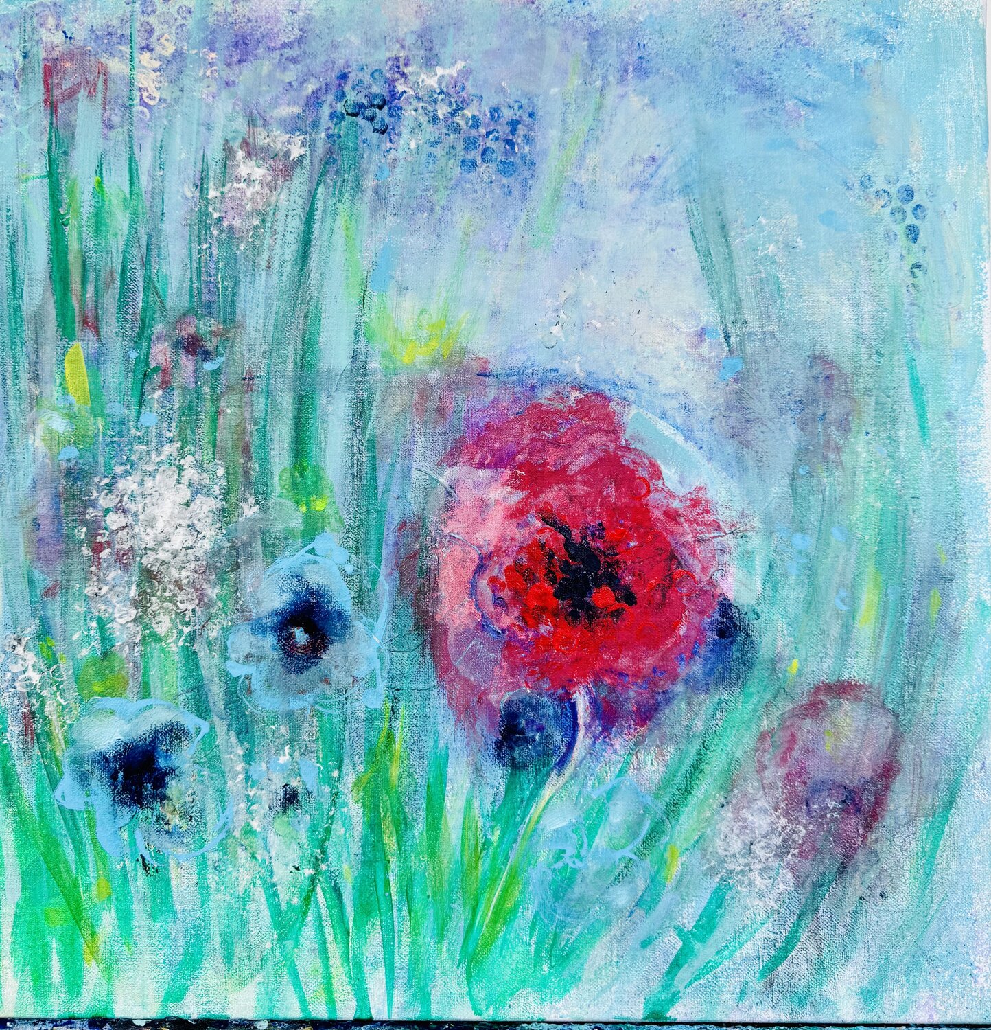 Chorégraphie florale X Karen Amsallem Original painting for sale