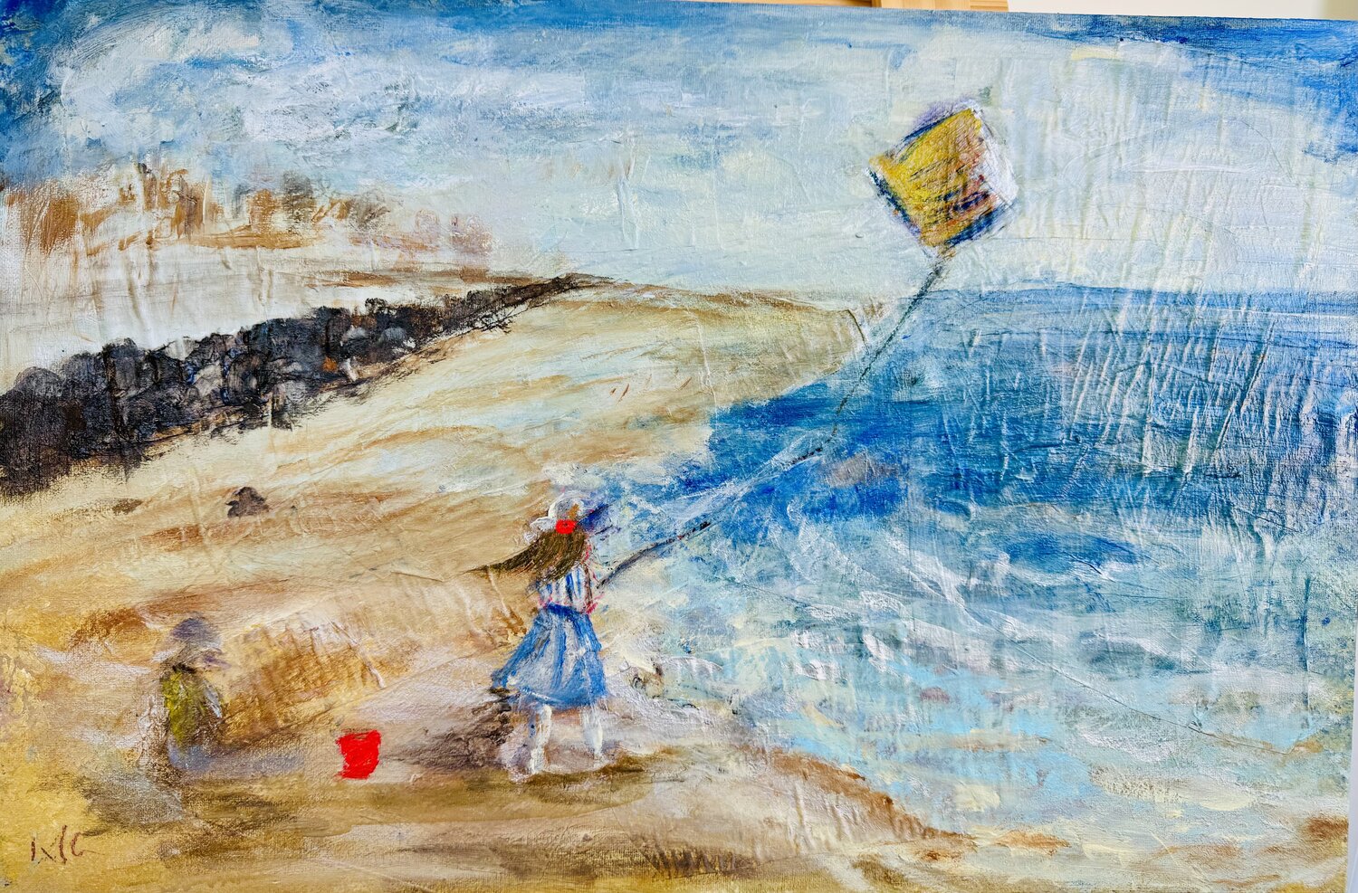 Chorégraphie du vent I Karen Amsallem Original painting for sale