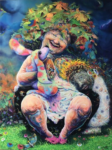 Original Painting Oil on Canvas Surreal Cuban Art By Alain Donate by ALAIN Donate Hernandez, Painting for Sale on Select