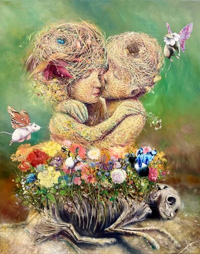 Meeting with witnesses by ALAIN Donate Hernandez, Painting for Sale on Select