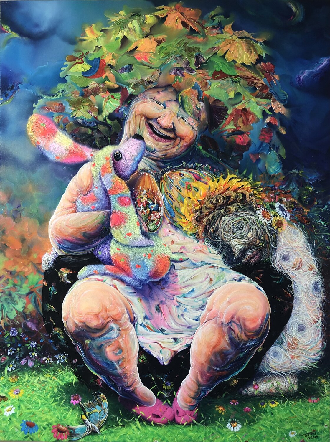 Original Painting Oil on Canvas Surreal Cuban Art By Alain Donate ALAIN Donate Hernandez Original painting for sale