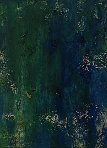 scene-blue/green-3(Innner Landscpes) by Miho Umemura, Painting for Sale on Select