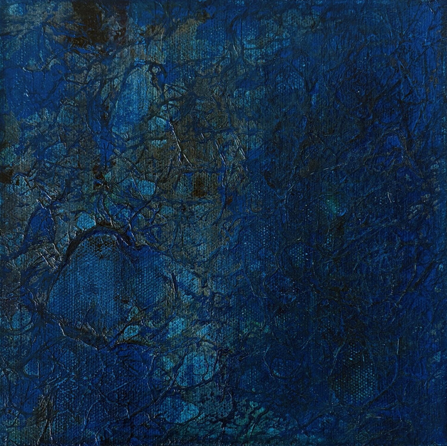 Scene -  Deep Bule Silence 1(Inner Landscapes series) Miho Umemura Original painting for sale
