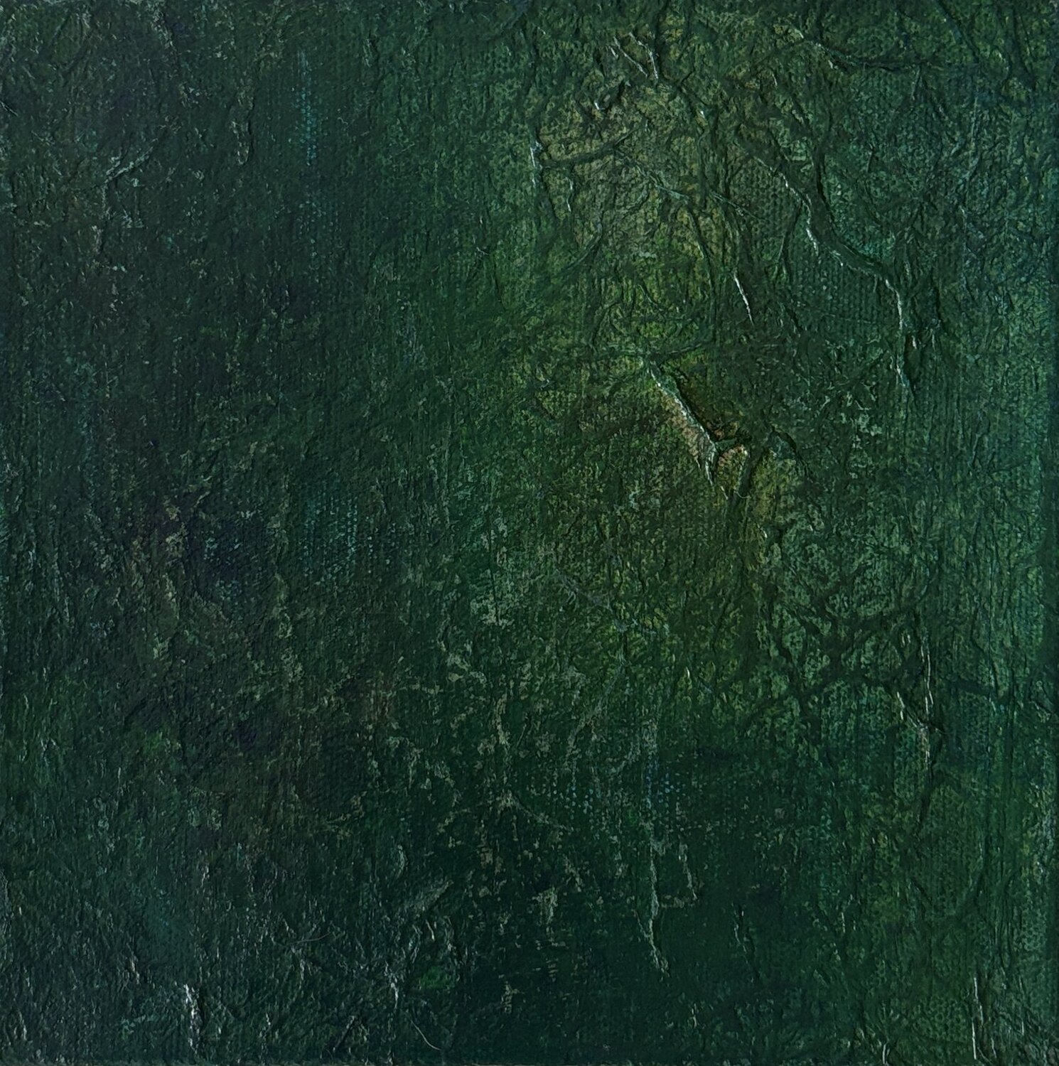 Scene– Forest Green (Inner Landscapes series) Miho Umemura Original painting for sale