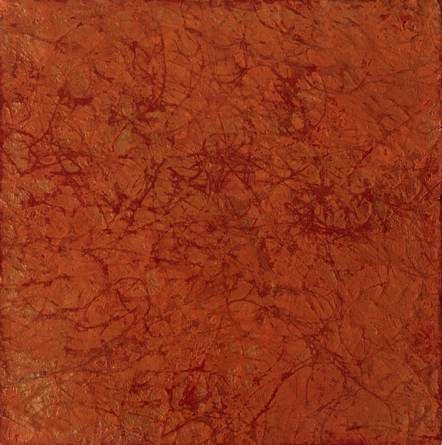 Scene -  Orange Gold -2(Inner Landscapes series) Miho Umemura Original painting for sale
