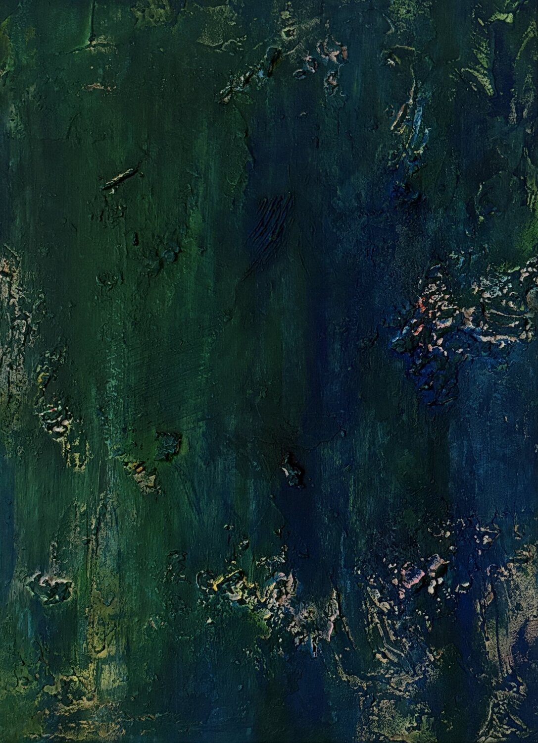 scene-blue/green-3(Innner Landscpes) Miho Umemura Original painting for sale