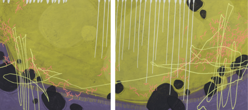 partitur #07ab (zweiteilig) by Marc Kirschvink, Painting for Sale on Select