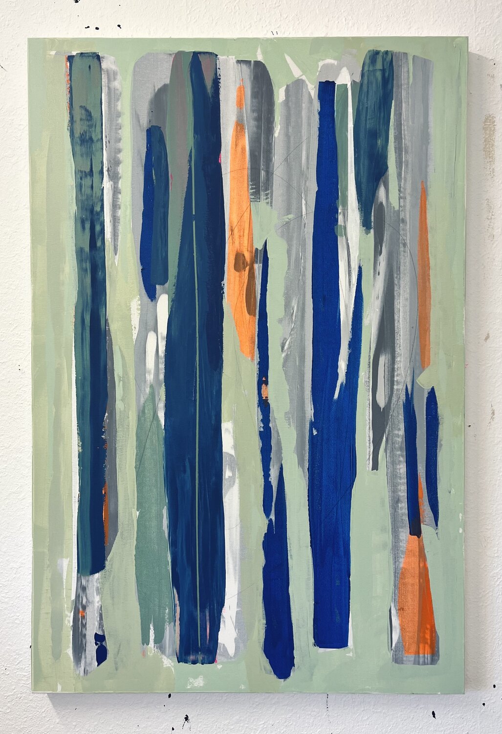 SHOWING UP Katrin Neudeck Original painting for sale