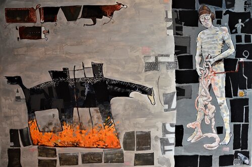 The adolescent by Pier Forlano, Painting for Sale on Select