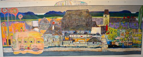 Regentag am Fluss by Pier Forlano, Painting for Sale on Select