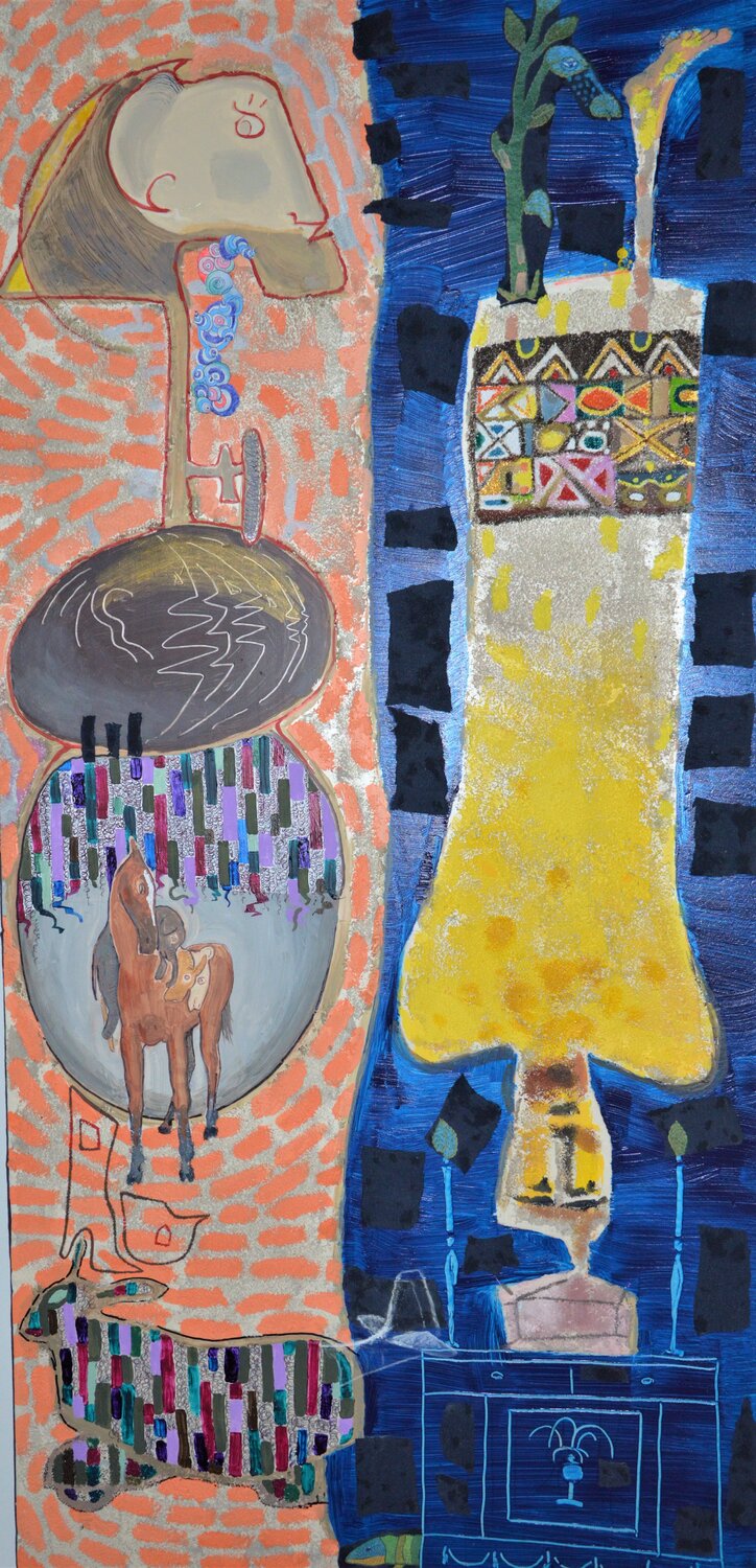 Yin and Yang Pier Forlano Original painting for sale