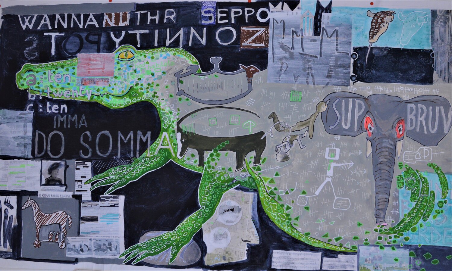 'Sup bruv? Pier Forlano Original painting for sale