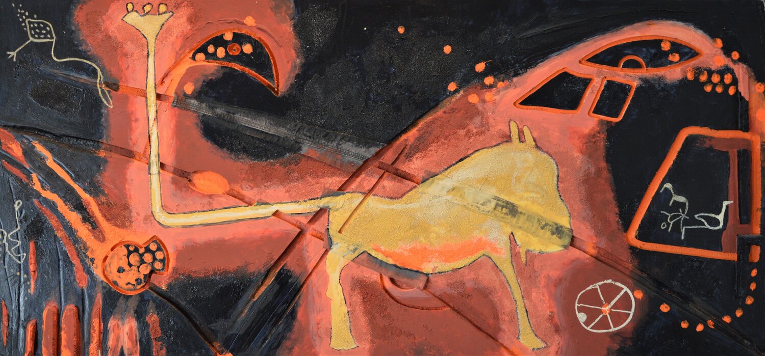 The warthog Pier Forlano Original painting for sale