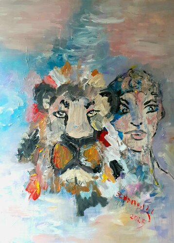 Conversation by Sylvie Schambill, Painting for Sale on Select