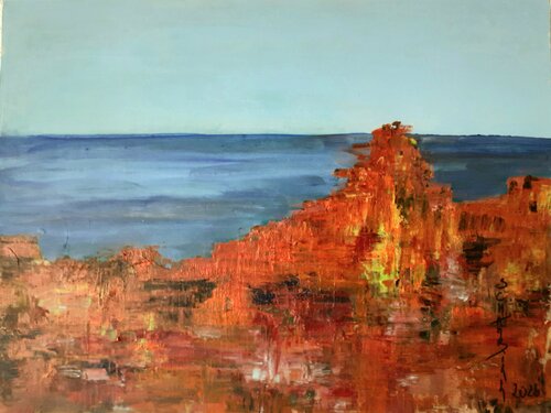 Provence entre Terre et Mer by Sylvie Schambill, Painting for Sale on Select
