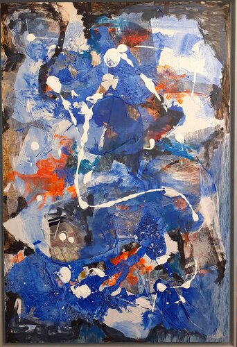 Océan bleu by Sylvie Schambill, Painting for Sale on Select