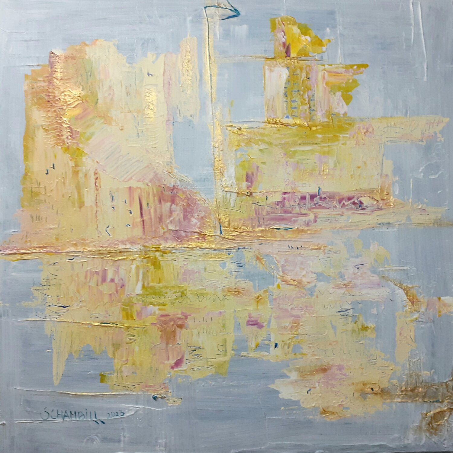 Rêve bleu Sylvie Schambill Original painting for sale