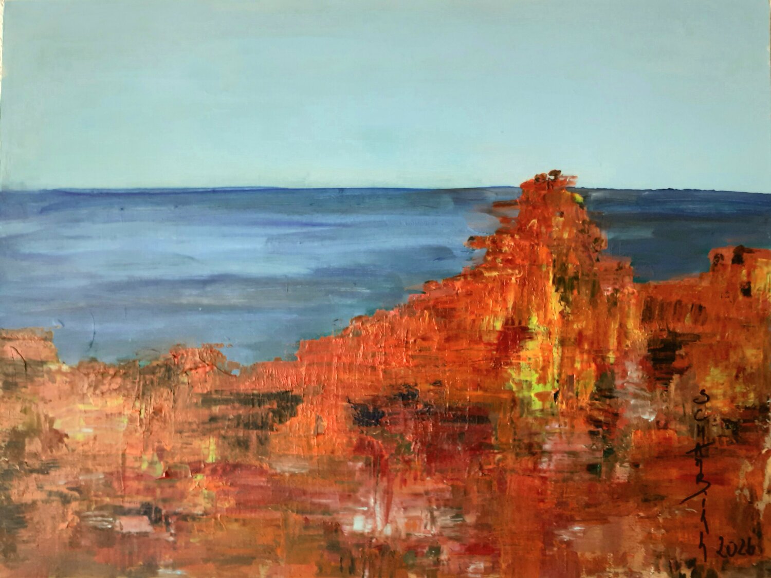 Provence entre Terre et Mer Sylvie Schambill Original painting for sale