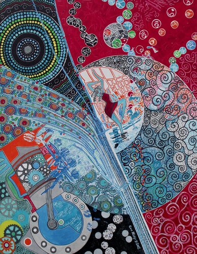 Alors on danse ! by Eva Nicky, Painting for Sale on Select